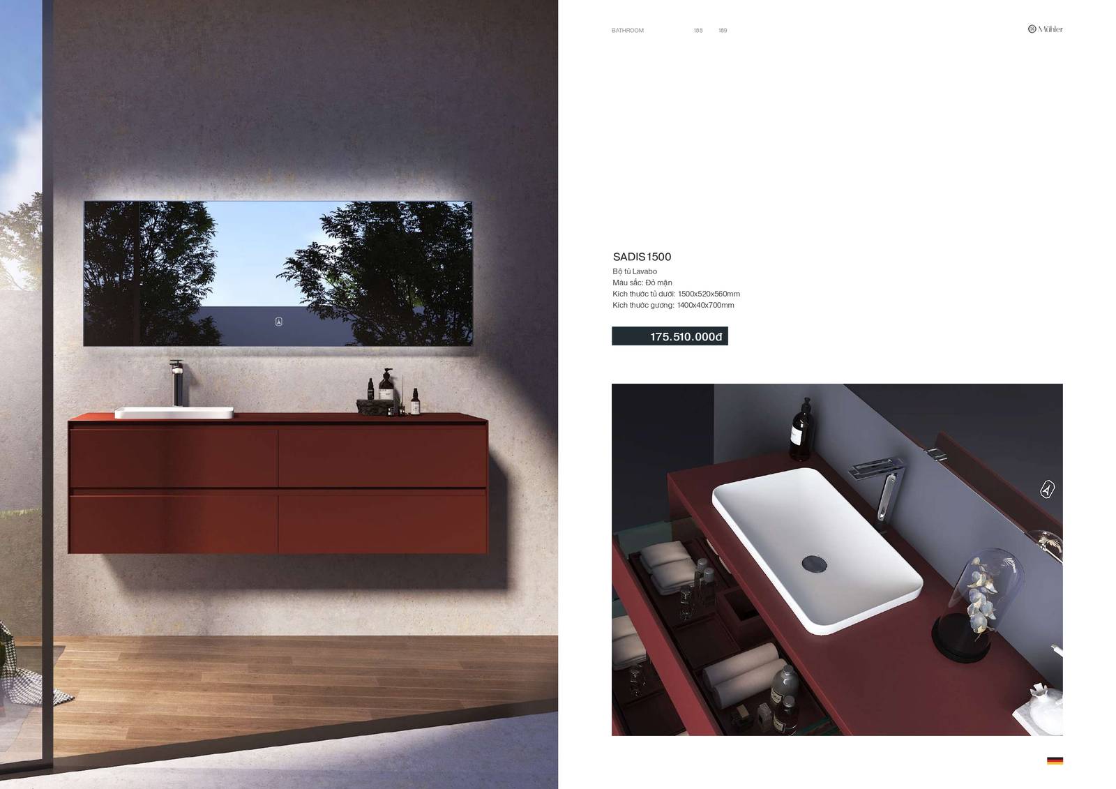 Thiết bị vệ sinh MUHLER Catalogue và Bảng giá mới nhất /Page 95
